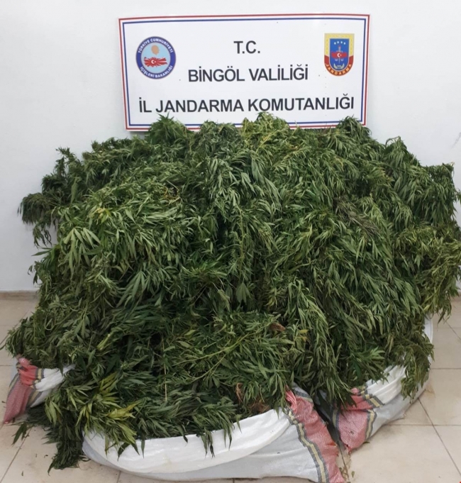 Bingöl'de 158 kilo 674 gram esrar ele geçirildi